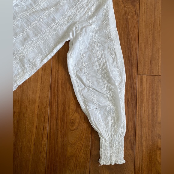 White Lacey Long/Mid Sleeve Blouse - Picture 5 of 6